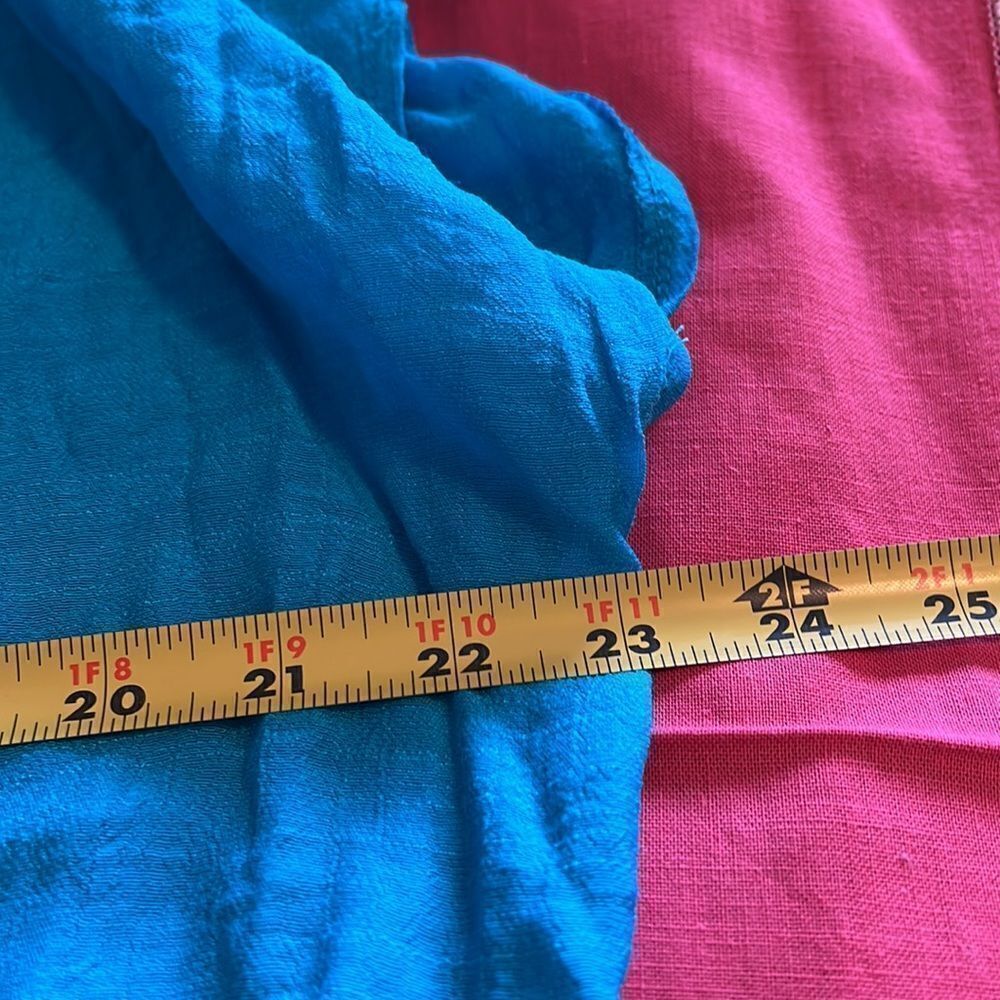 Turquoise maxi coverup with granny squares. One Size. - Picture 3 of 7